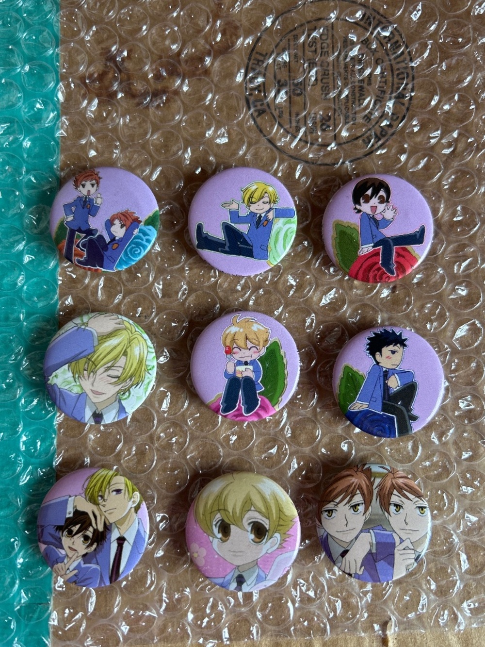 Ouran High School Host Club Button Set Haruhi Tamaki Honey Twins